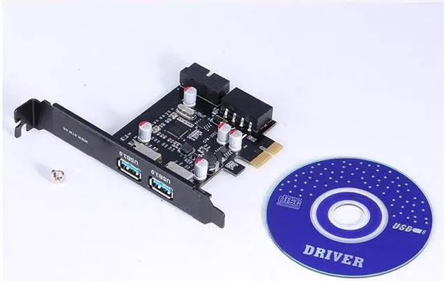 Alt view image 4 of 6 - CORN 2 Port USB 3.0 to PCI-e PCI Express Card Adapter Converter Motherboard 20 Pin Connector