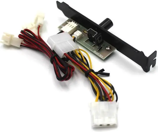 Alt view image 3 of 3 - 3 Channels PC Cooler Cooling Fan Speed Controller for CPU Case HDD DDR VGA Fan w/ PCI Bracket, Power by 12V Molex IDE 4pin female
