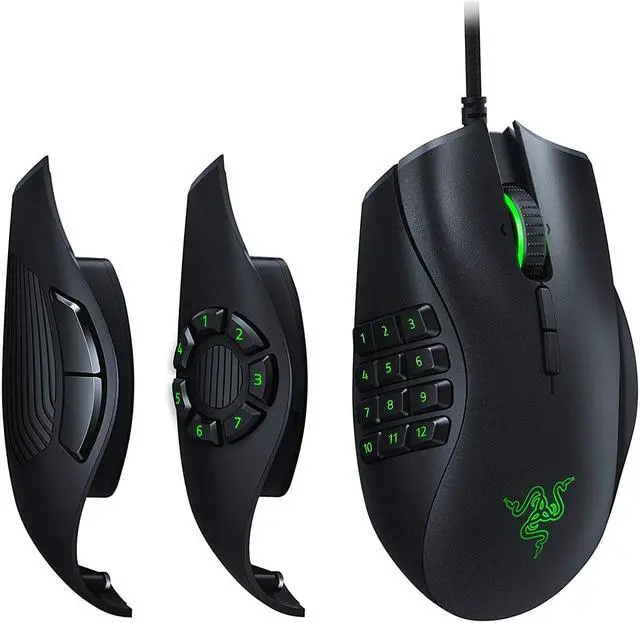 Alt view image 2 of 7 - OEM Razer Naga Trinity - Chroma Gaming Mouse Interchangeable Side Plates - Up to 19 Programmable buttons (No retail box)