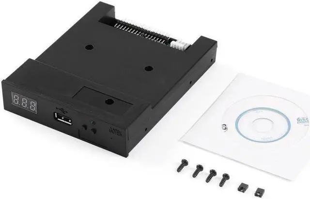 Alt view image 2 of 5 - 3.5" 1.44MB Upgrade Floppy Drive to USB Flash Disk Drive Emulator Black+CD Screws