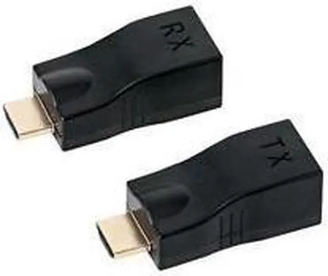 Alt view image 2 of 7 - 2018 HDMI Extender, Up to 100ft HDMI Ethernet Network Extender Adapter Over RJ45 Cat5e Cat6 Cable (30M Sender + Receiver, 1 Port RJ45) Not Support MAC