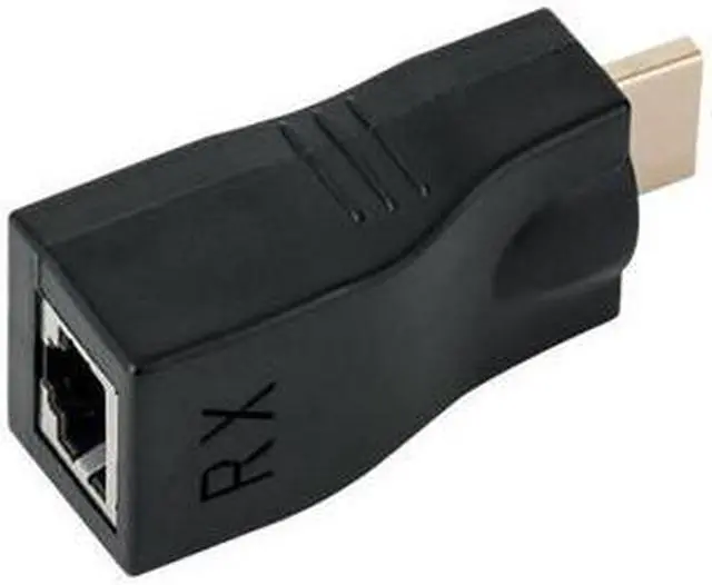 Alt view image 6 of 7 - 2018 HDMI Extender, Up to 100ft HDMI Ethernet Network Extender Adapter Over RJ45 Cat5e Cat6 Cable (30M Sender + Receiver, 1 Port RJ45) Not Support MAC