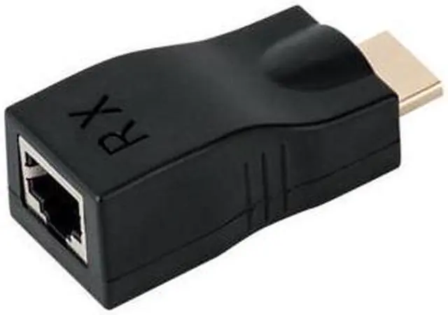 Alt view image 3 of 7 - 2018 HDMI Extender, Up to 100ft HDMI Ethernet Network Extender Adapter Over RJ45 Cat5e Cat6 Cable (30M Sender + Receiver, 1 Port RJ45) Not Support MAC