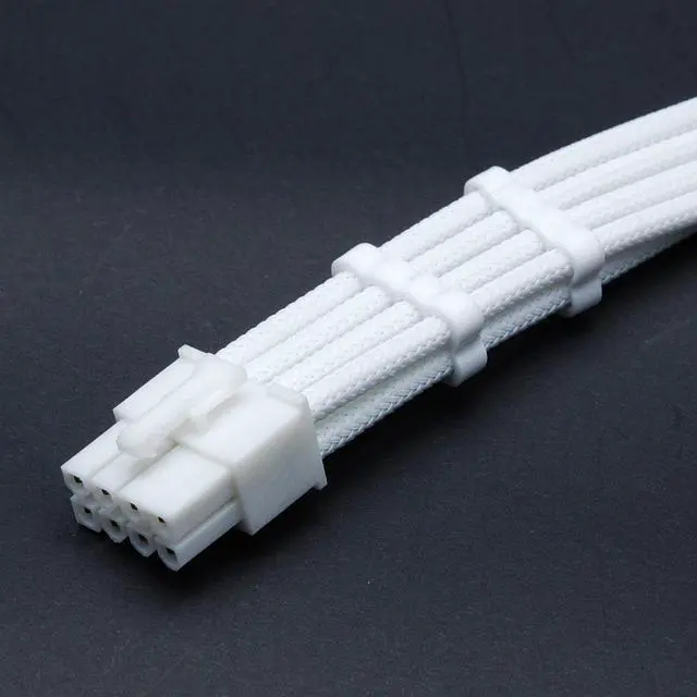 Alt view image 3 of 5 - 24 Pieces Set = 24-pin x 4, 8-pin x 12, 6-pin x 8 Cable Comb for 3 mm Cable Gesleeved Up To 3.4 mm/0.13inch) White