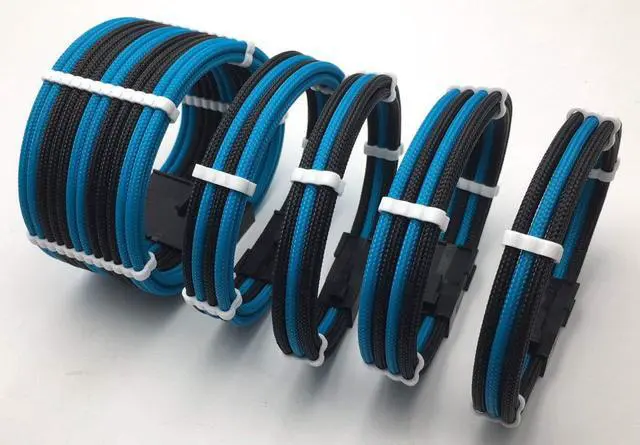 Alt view image 2 of 5 - 24 Pieces Set = 24-pin x 4, 8-pin x 12, 6-pin x 8 Cable Comb for 3 mm Cable Gesleeved Up To 3.4 mm/0.13inch) White