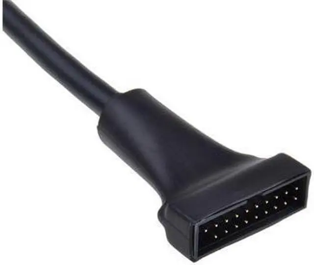 Alt view image 4 of 4 - USB 3.0 19 Pin / 20 pin Male to Front Panel towards to USB 2.0 to Motherboard Header Box 9 Pin / 10 pin Female Adapter Converter Joiner Housing Cable