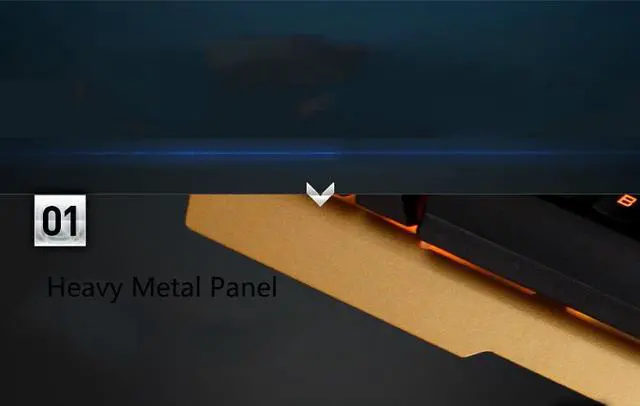 Alt view image 3 of 3 - Pravix G21 Ergonomic Design, Mechanical Feeling 19 Non-conflict Keys,  Waterproof Wired Single Orange Backlit Keyboard And 2400DPI 6-button Mouse Combo