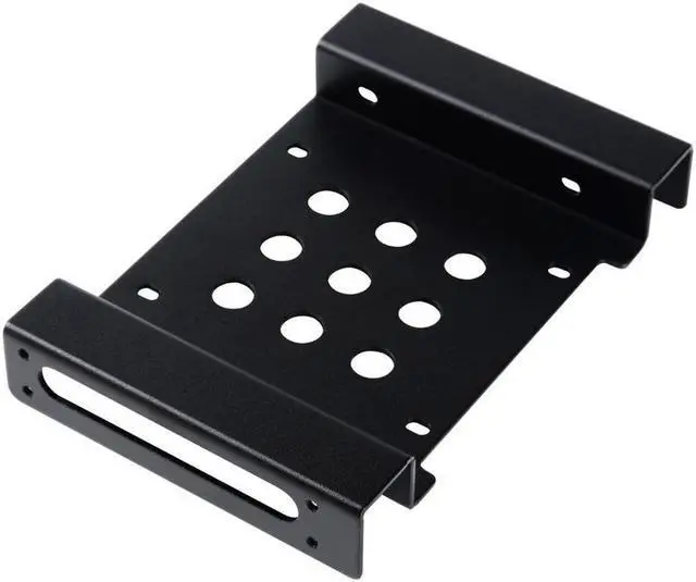 Alt view image 2 of 7 - Aluminum 2.5 " & 3.5 " SATA HDD SSD to 5.25 bracket adapter 2.5 to 5.25 or 3.5 to 5.25 hard drive bay converter mounting kit