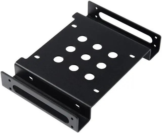 Main image of Aluminum 2.5 " & 3.5 " SATA HDD SSD to 5.25 bracket adapter 2.5 to 5.25 or 3.5 to 5.25 hard drive bay converter mounting kit