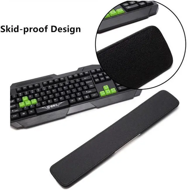 Alt view image 4 of 7 - Corn Electronics Keyboard Wrist Rest Pad Ergonomic Laptop Computer Keyboard Wrist Rest Pad Support Cushion for PC Gaming(14.5 inch x 3.2 inch)
