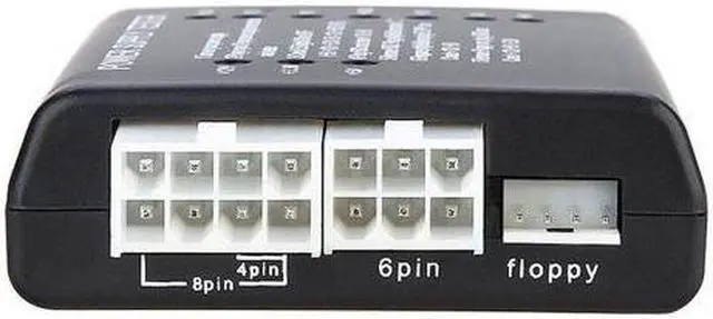 Alt view image 4 of 7 - PC Computer 20/24 Pin Power Supply Tester With PSU ATX SATA HDD Connectors