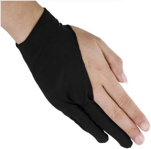 Alt view image 5 of 6 - Professional Size Artist Drawing Glove Anti-fouling Lycra Glove for Light Box, Graphic Tablet, Pen Display and iPad Pro Pencil Huion Graphic Tablet Drawing(Black)