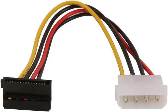 Alt view image 3 of 3 - StarTech SATAPOWADAPR 6" 4 Pin Molex to Right Angle SATA Power Cable Adapter