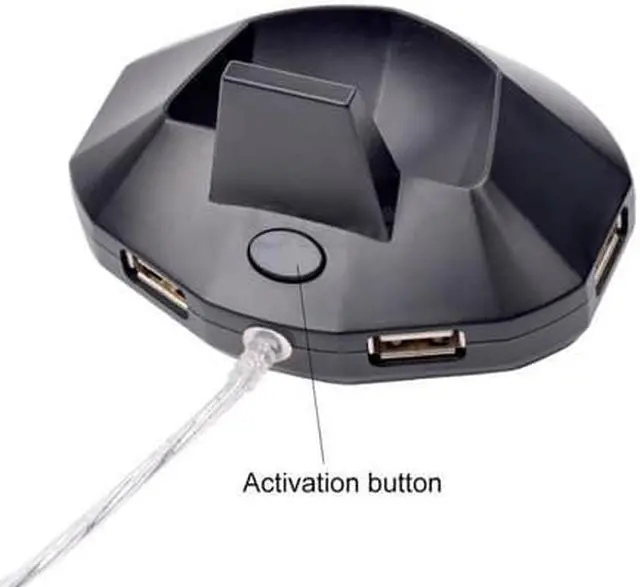 Alt view image 3 of 6 - 2.4G Rechargeable Wireless Mouse PC Computer Mouse for Gamer Gaming Optical Mice +Usb HUB Docking Receiver BM30-P4244