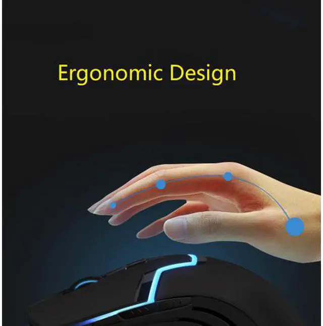 Alt view image 3 of 9 - HP M100  Ergonomic Design, Cool Exterior Wired 4 - Buttons Quiet Clicking 1600DPI RGB Breathing Light  Mouse For Office And Game - White
