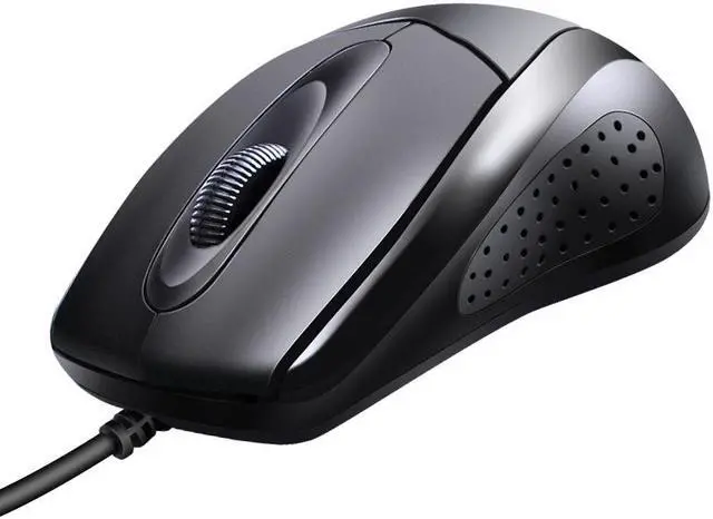Alt view image 3 of 7 - CORN 512  Ergonomic Design, USB Plug Classic Exterior Wired Mouse  For Office And Game- Black