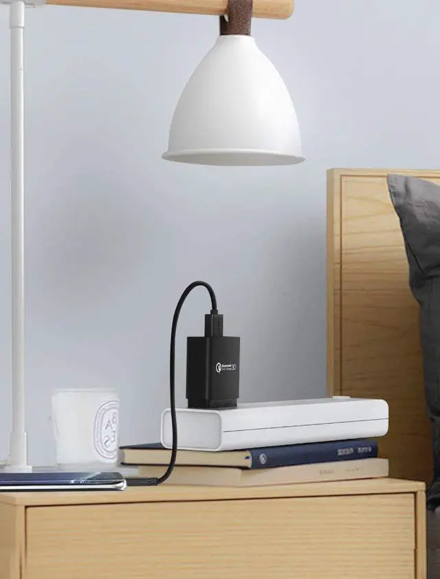 Alt view image 7 of 7 - UGREEN Quick Charge QC 3.0 USB Wall Charger, 18W Fast Rapid Wall Charger Samsung S8 S9 S7 Note8 S6 Note 5, LG V30 V20 G6 Stylo 3, Motorola Droid Turbo, Moto G5, HTC 10 Sony ZTE iPhone iPad