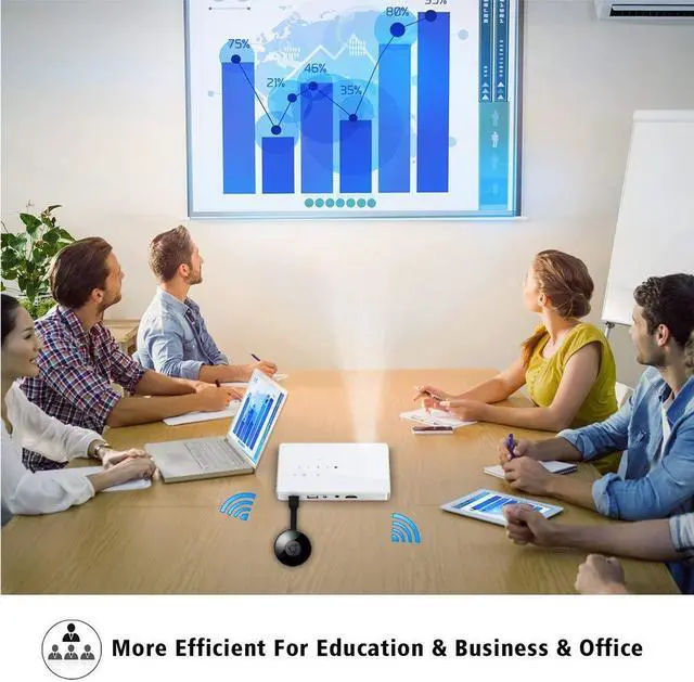 Alt view image 5 of 6 - Wireless Wifi Display Dongle, Android System Support for Google Chrome, HDMI 1080P Digital TV Receiver Adapter, Home App Support YouTube, Netflix, Hulu, TV Stick Miracast Airplay for Android/Mac