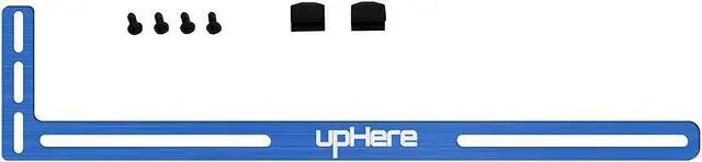 Alt view image 5 of 5 - upHere Graphics Card GPU Brace Support Video Card Sag Holder/Holster Bracket, Anodized Aerospace Aluminum, Single or Dual Slot Cards- BLUE