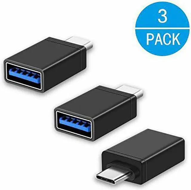 Main image of CORN USB-C Adapter,Type C Adapter,[3 Pack],Hi-speed USB-C to USB-A 3.0 Adapter for USB Type-C Devices,for MacBook,ChromeBook Pixel,Nexus 5X,Nexus 6P,Nokia N1 Tablet and More Devices[Black]