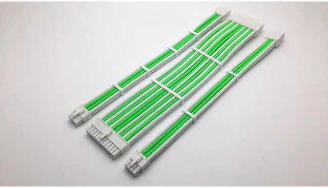 Alt view image 2 of 5 - 24 Pieces Set = 24-pin x 4, 8-pin x 12, 6-pin x 8 Cable Comb for 3 mm Cable Gesleeved Up To 3.4 mm/0.13inch) White