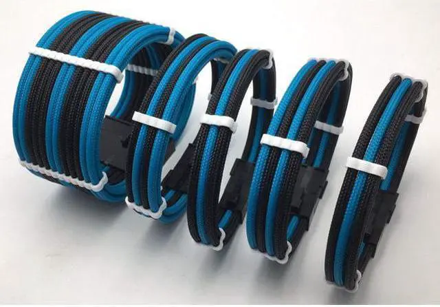 Alt view image 4 of 5 - 24 Pieces Set = 24-pin x 4, 8-pin x 12, 6-pin x 8 Cable Comb for 3 mm Cable Gesleeved Up To 3.4 mm/0.13inch) White