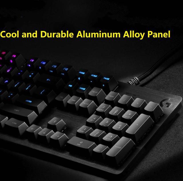 Alt view image 5 of 7 - Logitech G512  N-Key Rollover Ergonomic Design, Cool Exterior USB Wired RGB Backlit Linear Shaft Mechanical Gaming  Keyboard, Click Like Red Mechanical - Black
