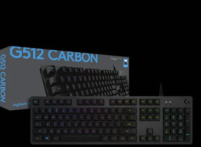 Alt view image 6 of 7 - Logitech G512  N-Key Rollover Ergonomic Design, Cool Exterior USB Wired RGB Backlit GX-blue C Shaft Mechanical Gaming  Keyboard, Click Like Blue Mechanical - Black