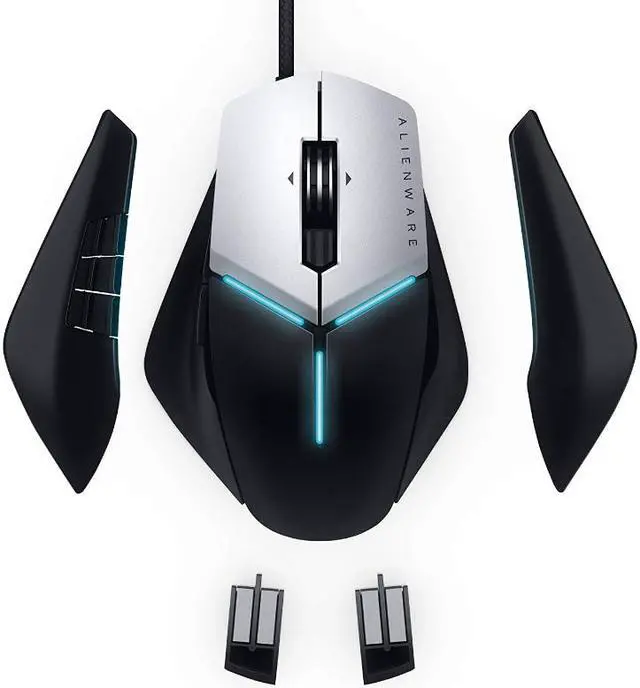 Alt view image 7 of 7 - Alienware Elite Gaming Mouse AW958-12, 000 DPI - 5 On-The-Fly DPI Settings - 13 Programmable Buttons