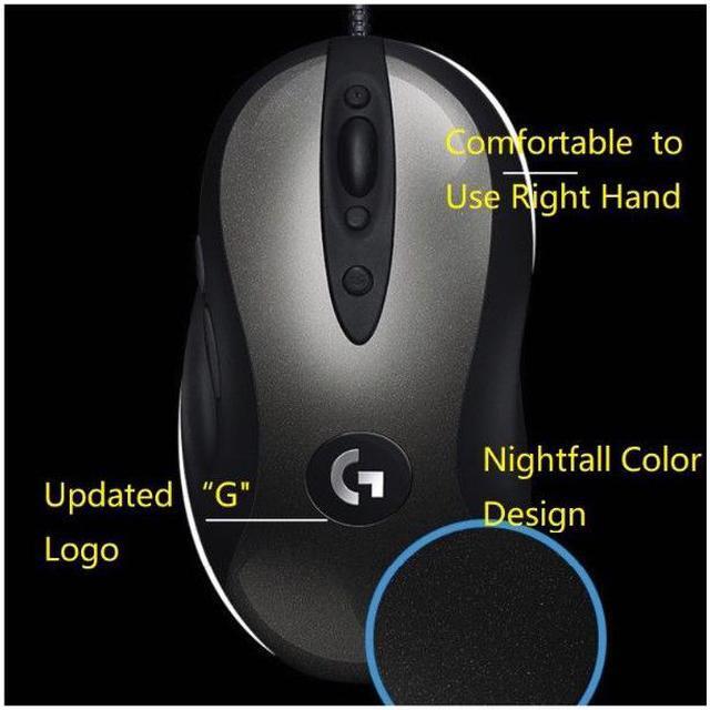 Alt view image 5 of 5 - Logitech G MX518 Legendary 16000DPI Gaming Mouse, 8 Programmable Buttons,HERO™ 16K Sensor