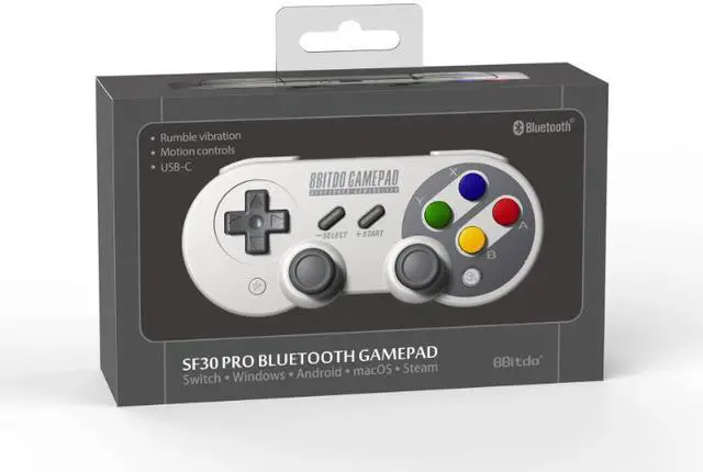 Alt view image 4 of 7 - 8Bitdo SF30 Pro Controller Windows, macOS, & Android - Nintendo Switch