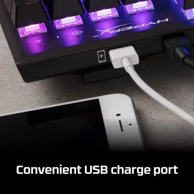 Alt view image 5 of 7 - HyperX Alloy FPS RGB - Mechanical Gaming Keyboard and HyperX Pulsefire Core - RGB Gaming Mouse