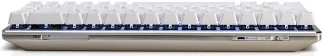 Alt view image 2 of 7 - Ajazz ZN Zinc Metal Wireless Bluetooth Mechanical Cherry Switch Gaming Keyboard for Mac/Windows/Android White Backlit Black Switch