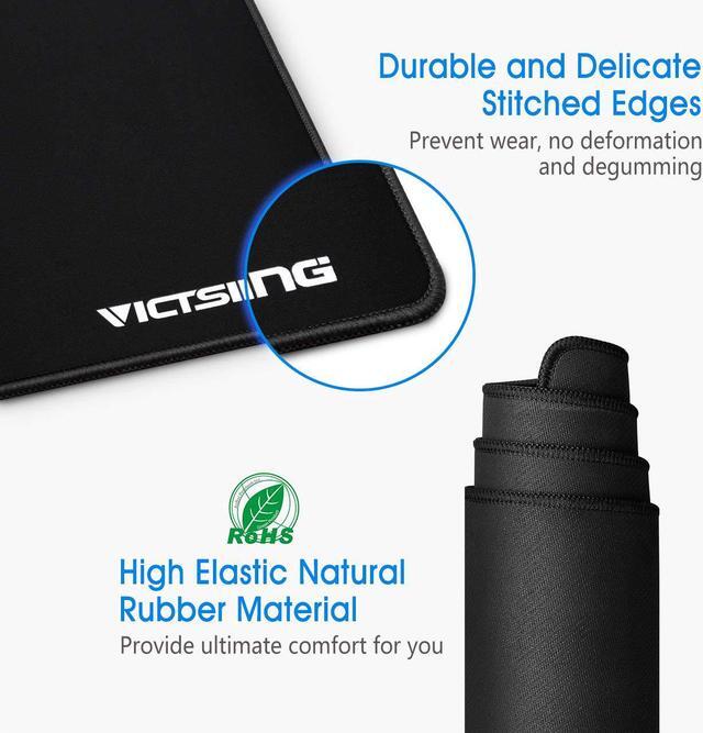 Alt view image 6 of 7 - VicTsing Extended Gaming Mouse Pad, Thick Large (31.5×15.75×0.08 inch) Computer Keyboard Mousepad Mouse Mat, Water-Resistant, Non-Slip Base, Durable Stitched Edges, Ideal for Both Gaming