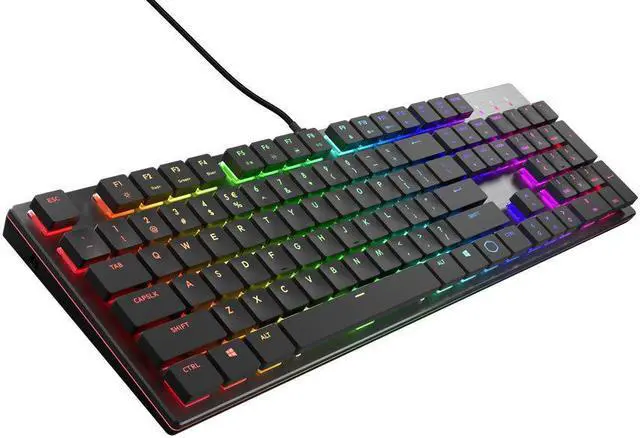 Alt view image 2 of 2 - Cooler Master SK650 Mechanical Keyboard with Cherry MX Low Profile Switches in Brushed Aluminum Design