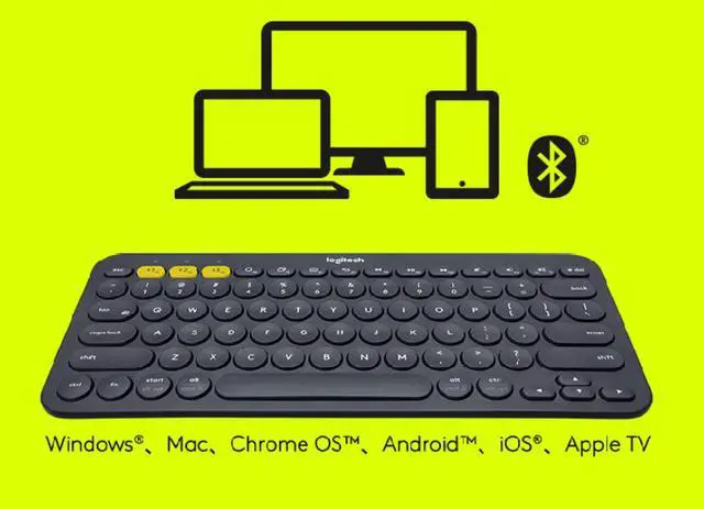 Alt view image 3 of 3 - Logitech K380 920-007559 White Bluetooth Wireless Mini Keyboard