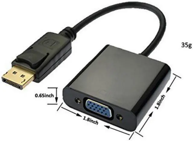 Alt view image 3 of 5 - CORN Display Port to VGA Display Port DP Male To VGA Female Cable Adapter Converter Hot Sale