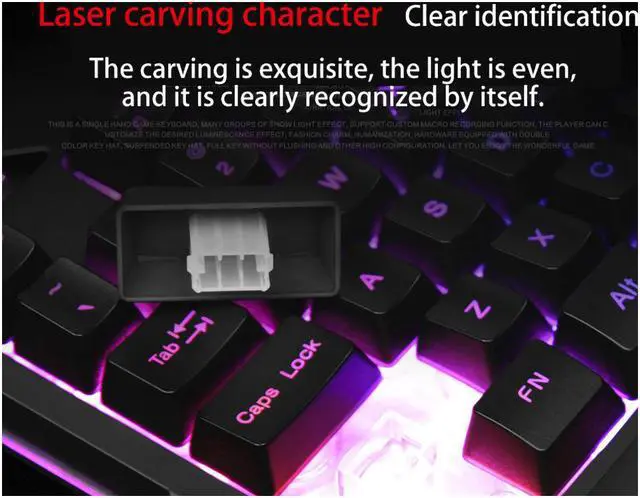 Alt view image 4 of 7 - CORN G30 Professional Wired 35 Keys  Mechanical Feeling Gaming Keypad with RGB  LED Backlight One-handed Membrane Keyboard