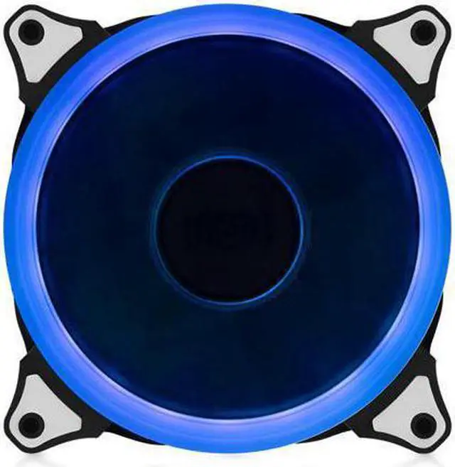 Main image of CORN Aurora 120 Angel Eye (Blue) - 120mm Cooling Fan with LED Halo Ring, 3-pin/LP4, Anti-Vibration Pads