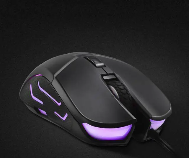 Alt view image 2 of 7 - HP G260  Ergonomic Design,Cool Exterior USB Wired Silent Clicking Version Gaming Mouse , 5500DPI, 16.8 Million Colors Programmable Gaming Mice