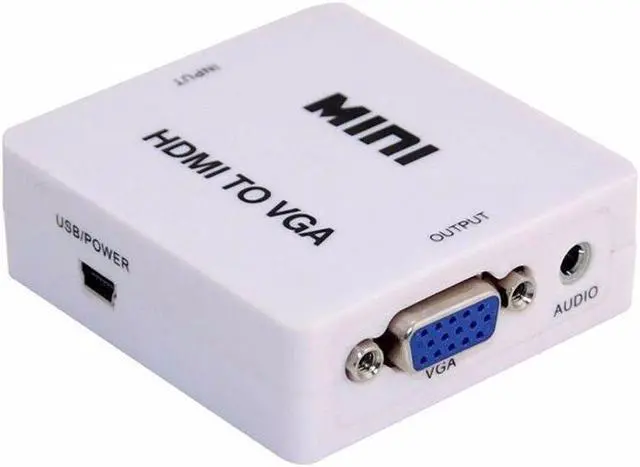 Alt view image 3 of 3 - HDMI to VGA Converter with Audio Support Support up to 1920 x 1080 Output Resolution