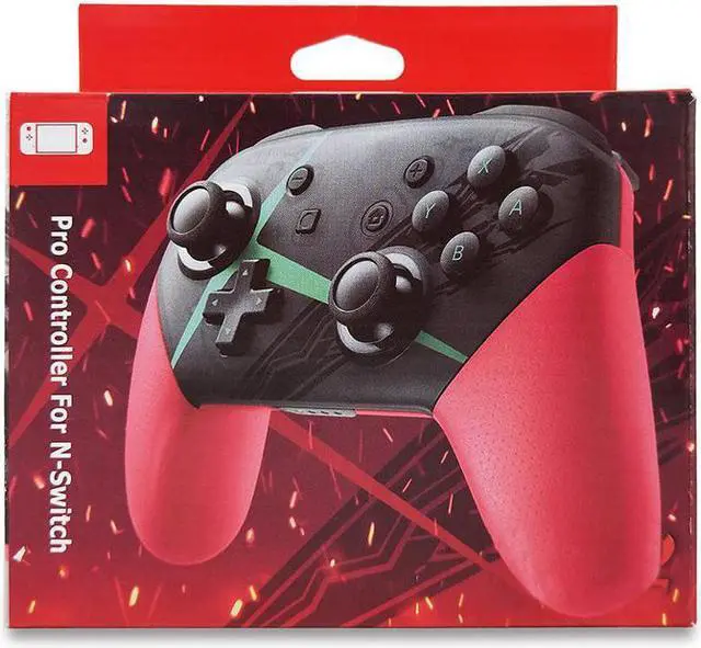 Alt view image 6 of 6 - CORN Bluetooth Wireless Pro Controller Gamepad Joystick for NS Switch Console Support Somatosensory Vibration Screenshot Axis Red