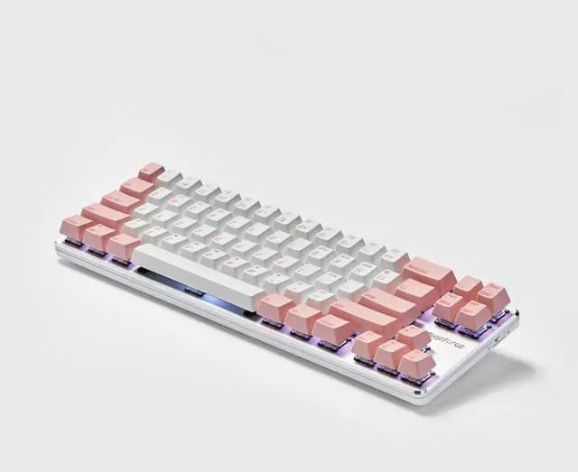 Main image of Magicforce Smart2 68 Keys N-key Rollover, USB Wired/Bluetooth V4.0 Dual Mode White Backlit, Mechanical Keyboard, Type-C Separated Cable, PBT Keycaps