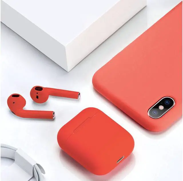Alt view image 3 of 3 - i12 TWS Wireless Bluetooth 5.0 Touch control Earphones with 300mAh Charging Dock Automatically Pairing - Red