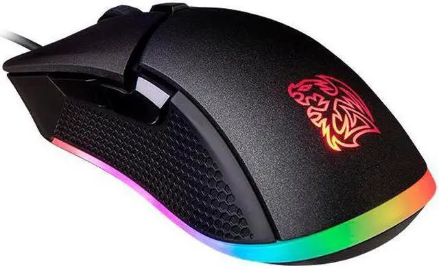 Alt view image 3 of 6 - Thermaltake Tt Esports IRIS Optical 16.8 Million Color RGB Aura Illumination 9 Lighting Effects 5000 DPI PMW3325 Sensor Ergonomic Software-Controlled Gaming Mouse MO-IRS-WDOHBK-04