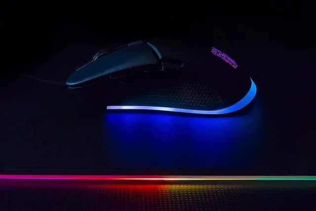 Alt view image 4 of 6 - Thermaltake Tt Esports IRIS Optical 16.8 Million Color RGB Aura Illumination 9 Lighting Effects 5000 DPI PMW3325 Sensor Ergonomic Software-Controlled Gaming Mouse MO-IRS-WDOHBK-04