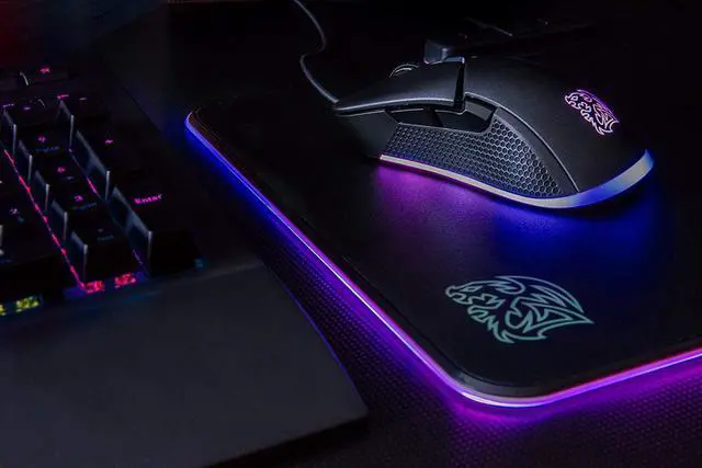 Alt view image 6 of 6 - Thermaltake Tt Esports IRIS Optical 16.8 Million Color RGB Aura Illumination 9 Lighting Effects 5000 DPI PMW3325 Sensor Ergonomic Software-Controlled Gaming Mouse MO-IRS-WDOHBK-04