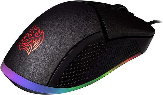 Alt view image 5 of 6 - Thermaltake Tt Esports IRIS Optical 16.8 Million Color RGB Aura Illumination 9 Lighting Effects 5000 DPI PMW3325 Sensor Ergonomic Software-Controlled Gaming Mouse MO-IRS-WDOHBK-04