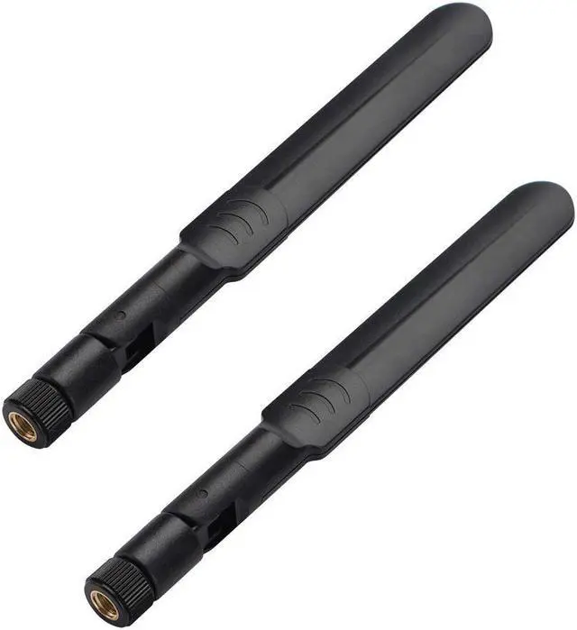 Alt view image 4 of 5 - 2 x 2.4GHz 5GHz 5.8GHz Dual Band WiFi RP-SMA Male Antenna + 2 x 30CM MHF4 IPEX to RP SMA Female Pigtail Cable for NGFF M.2 WiFi Card Wireless Routers PC Repeater Desktop PC FPV UAV Drone