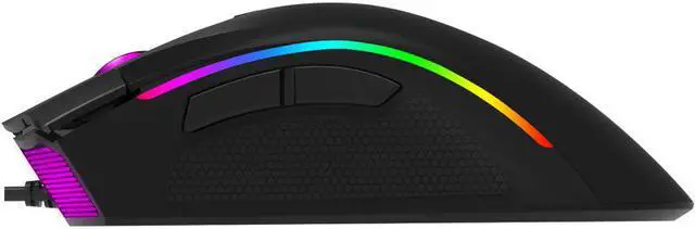 Alt view image 2 of 7 - Delux M625 PMW3325 Sensor Gaming Mouse 10000DPI 6500FPS 7 Buttons RGB Back light Optical Wired Mice with Fire Key For FPS Gamer